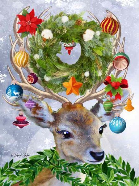 Festive Christmas Deer